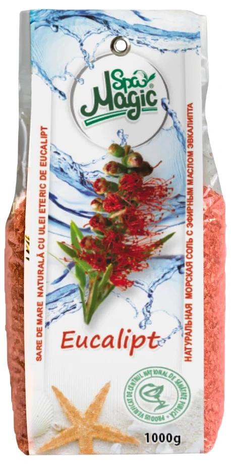 Sare de mare MAGIC SPA Eucalipt 1kg (пакет)