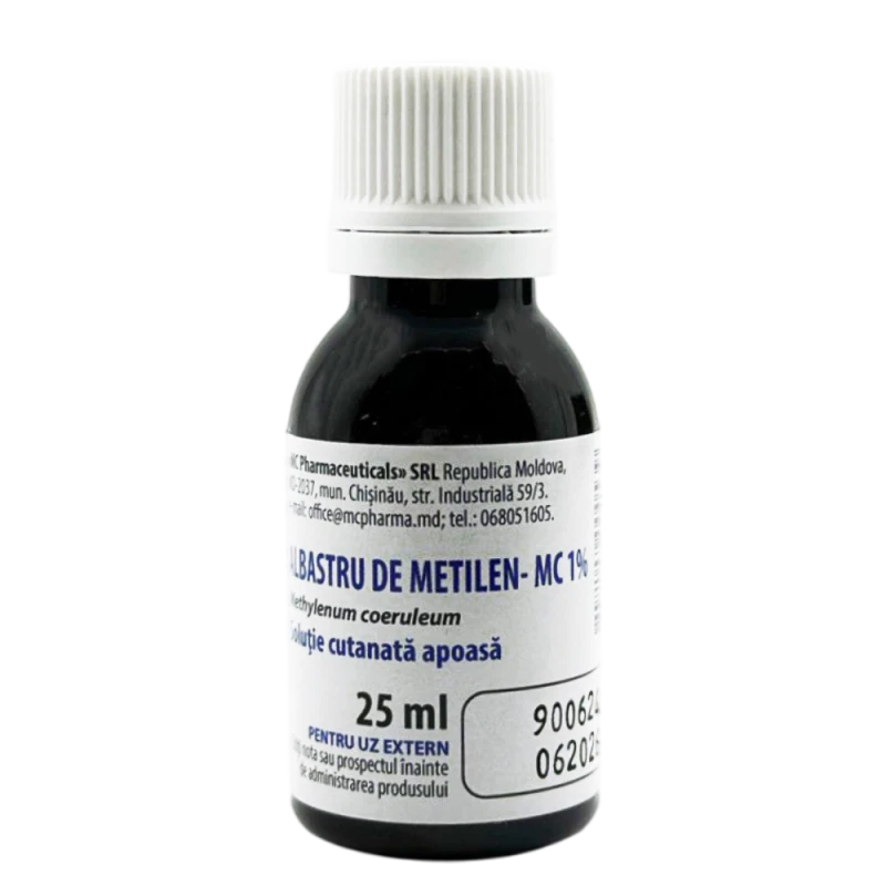 Albastru de metilen soluție apoasă 1% 25 мл