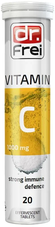 Vitamine efervescente Dr. Frei VITAMIN C 1000 mg, 20 buc.