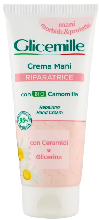 Crema regeneranta de maini Glicemille cu glicerina, musetel si ceramide, 100 ml