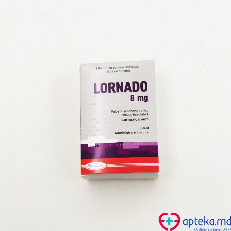 Lornado 8 mg / 2 ml pulbere şi solvent pentru soluţie injectabilă