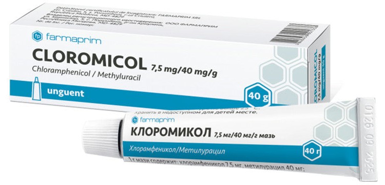 Cloromicol 7,5 mg/40 mg/g / 40 g unguent