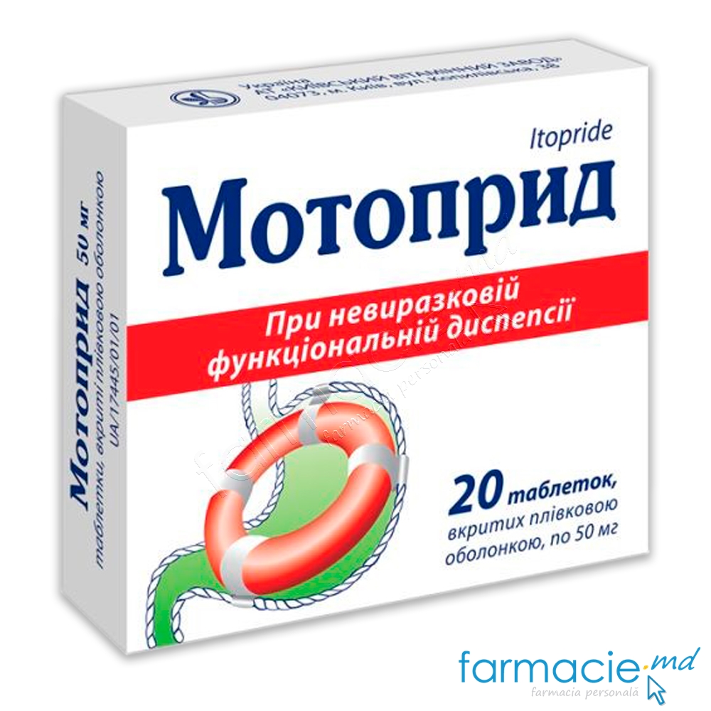 Motoprid 50 mg comprimate filmate