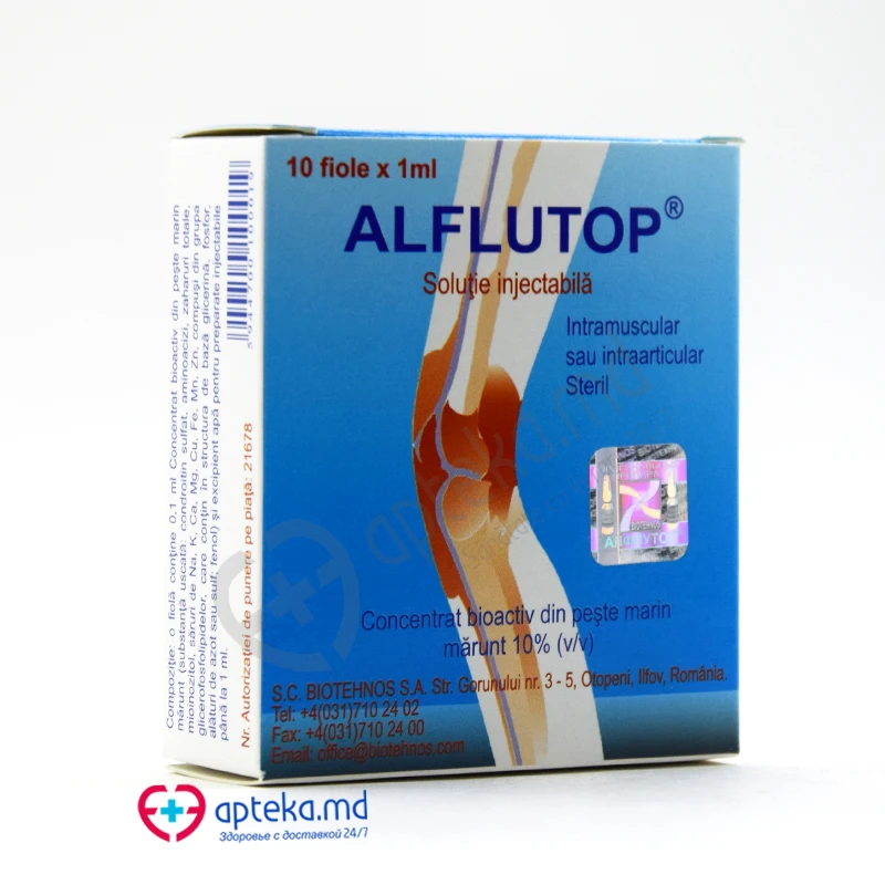 Alflutop 10% / 1 ml soluţie injectabilă