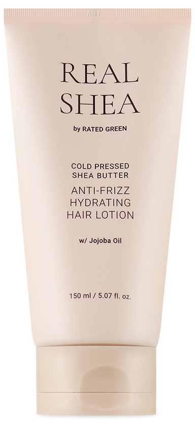 Loțiune împotriva firelor ne-ascultătoare Rated Green Cold Pressed Shea Butter Anti-Frizz Hair Lotion 150ml