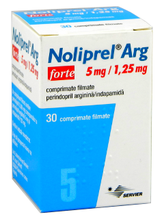Noliprel Arg forte 5 mg/1,25 mg 5 mg/1,25 mg comprimate filmate