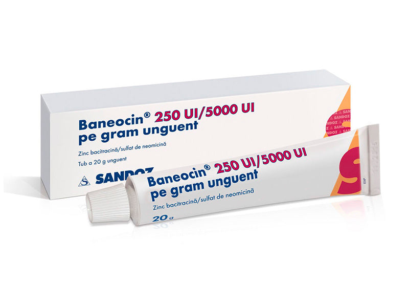 Baneocin 250 UI/5000 UI/g / 20 g unguent