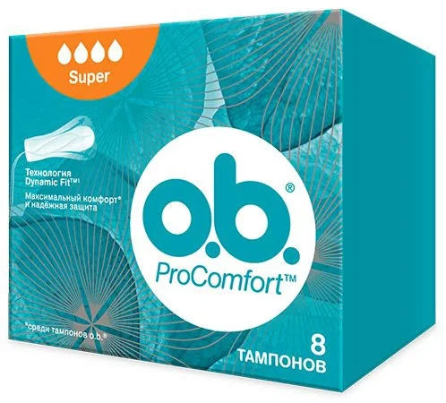 o.b. Tampoane OB Pro Comfort Super, 8 buc.