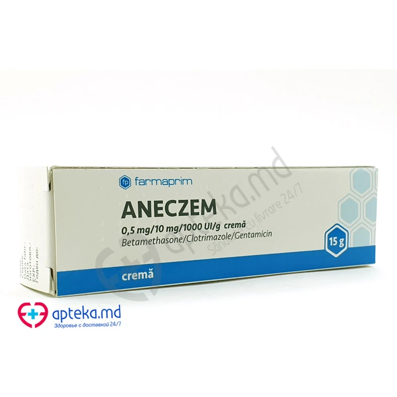 Aneczem 0,5 mg/10 mg/1000 UI/g / 15 g cremă
