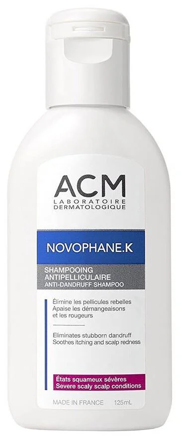 Sampon anti-matreata pentru par ACM, Novophane, K, 125 ml