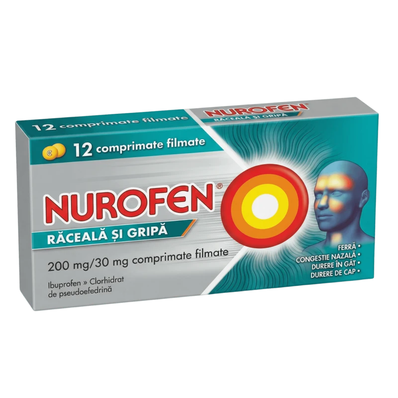 Nurofen Răceală şi Gripă 200 mg/30 mg comprimate filmate
