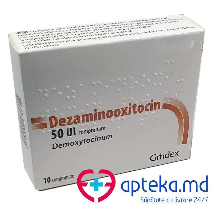 Dezaminooxitocin 50 UI comprimate