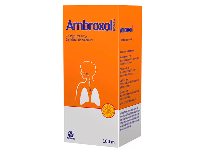 Ambroxol Biofarm 15 mg/5 ml / 100 ml sirop