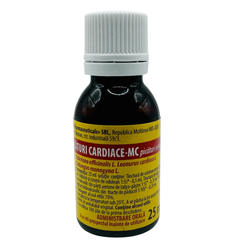 Picături cardiace-MC 25 ml picături orale, soluţie