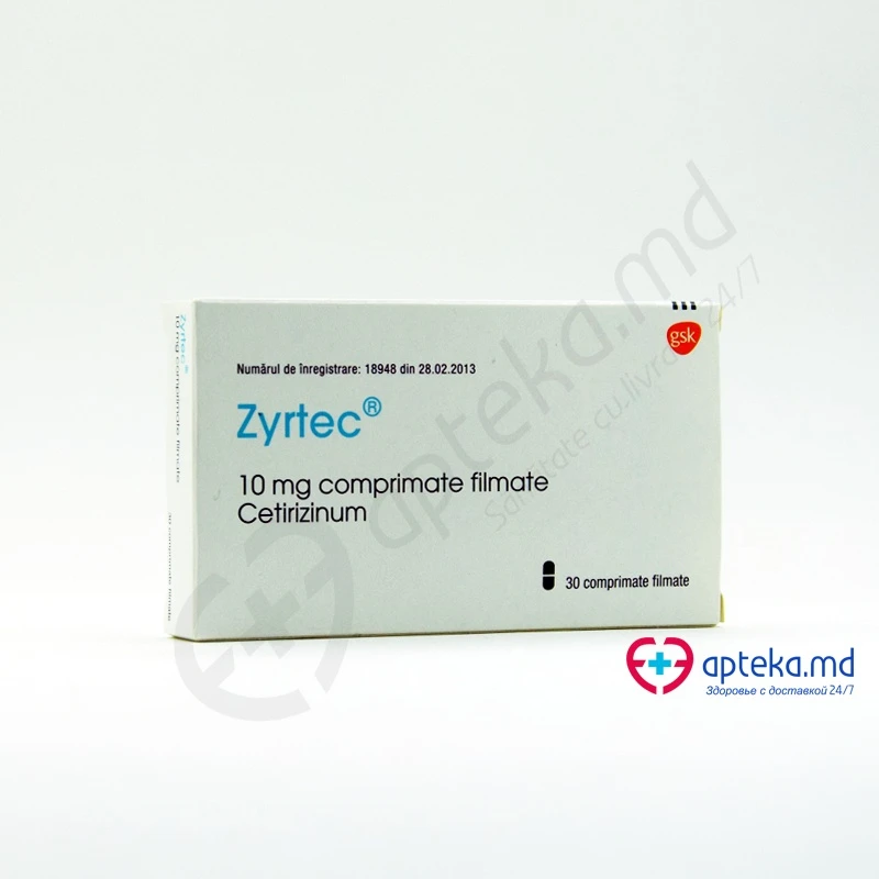 Zyrtec 10 mg comprimate filmate