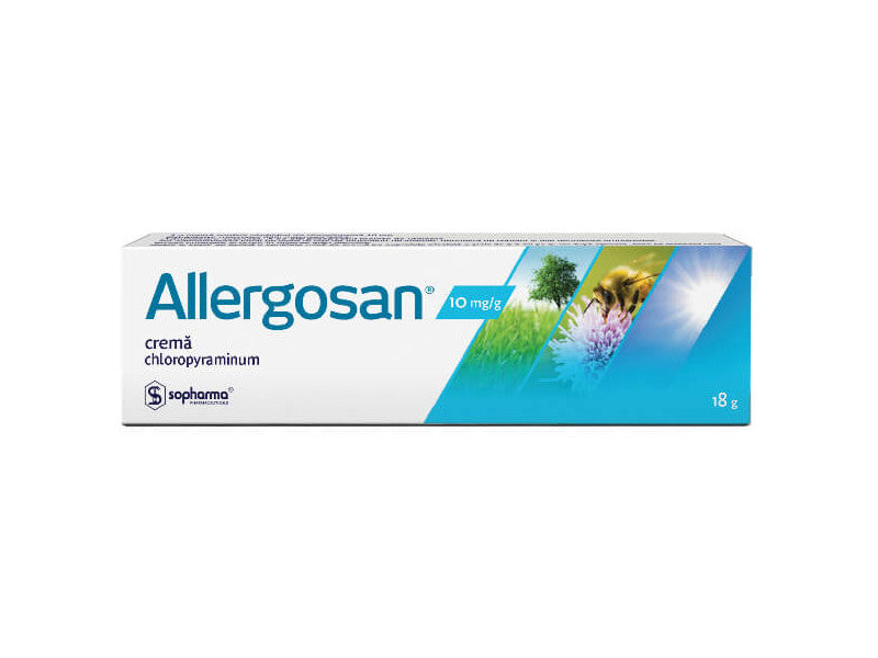 Allergosan 10 mg/g / 18 g cremă