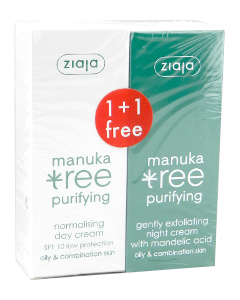 Ziaja Manuka Tree de zi + de noapte 50 ml + 50 ml Cremă 1 comp