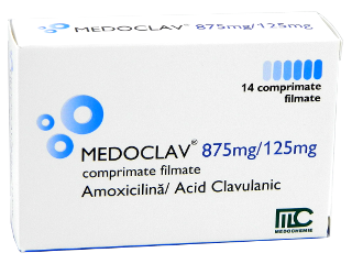 Medoclav 875 mg/125 mg 875 mg + 125 mg comprimate filmate