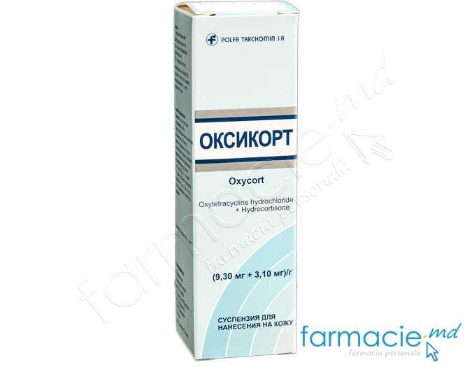 Oxycort 9,30 mg/3,10 mg/g / 32,25 g spray cutanat, suspensie