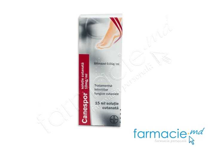 Canespor 10 mg/ml / 15 ml soluţie cutanată