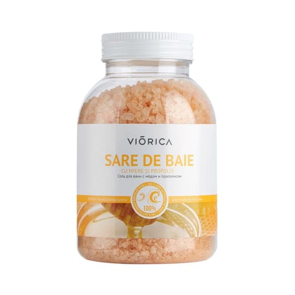 Viorica sare-de-baie-cu-miere-și-propolis
