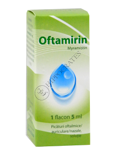 Oftamirin 0,1 mg/ml / 5 ml picaturi oftalmice/auriculare/nazale, soluţie