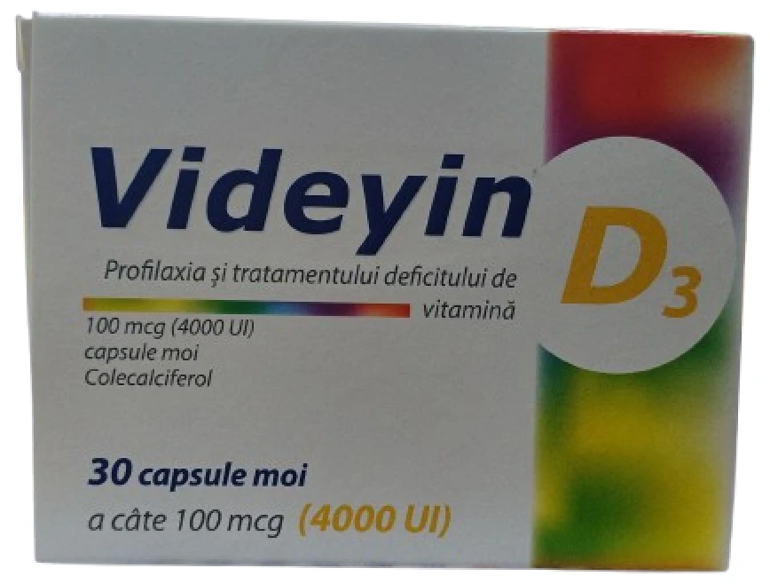 Videyin 100 mcg (4000 UI) capsule moi