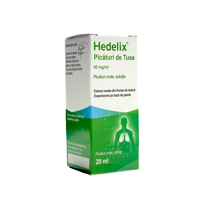 Hedelix Picături de Tuse 40 mg/ml / 20 ml picături orale, soluţie