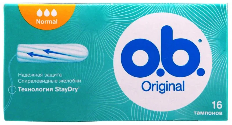 o.b. Tampoane OB Original Normal (3 picaturi), 16 buc.