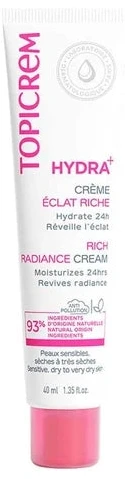 Topicrem HYDRA+ Cremăhidratantă iluminatoare Rich 40 ml