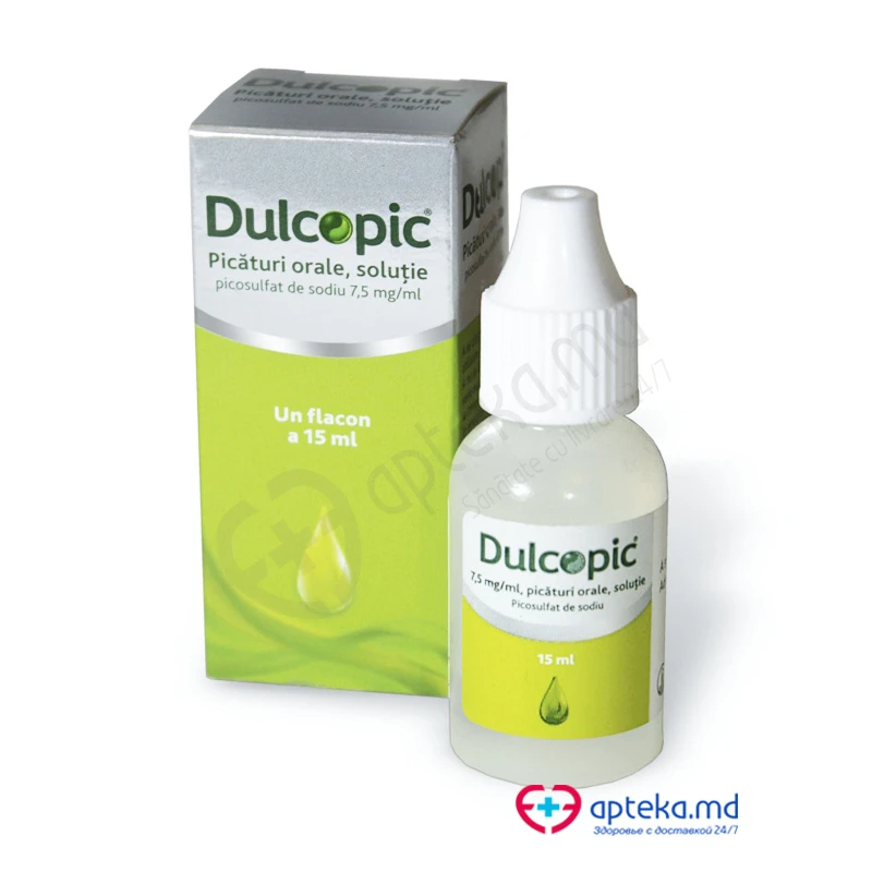 Dulcopic 7,5 mg/ml / 15 ml picături orale, soluţie