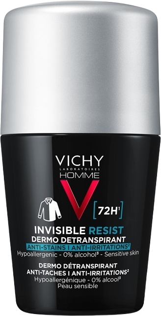 Vichy Deo Roll-on Homme Invisible 72h 50 ml