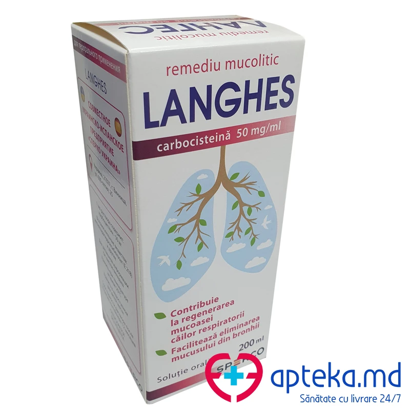 Langhes 50 mg/ml / 200 ml soluţie orală