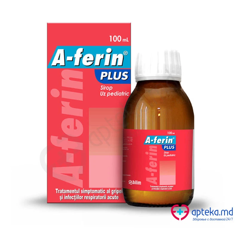 A-ferin Plus 160 mg/1 mg/15 mg/5 ml / 100 ml sirop