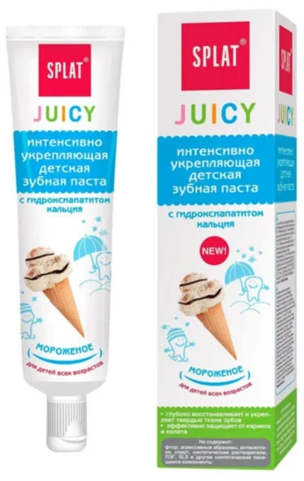 Pasta de dinti Splat Juicy Inghetata, 35 ml.