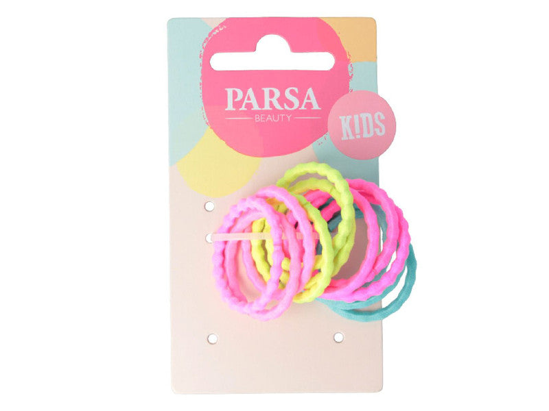 PARSA Beauty Kids Elastice de par colorate cu valuri 3cm