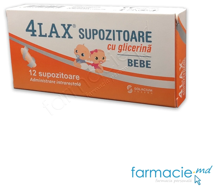 4Lax supozitoare cu glicerină Bebe N12