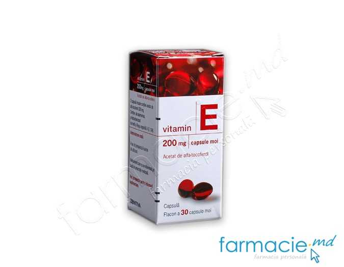 Vitamina E 200 mg capsule moi