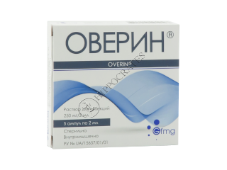 Overin 125 mg/ml / 2 ml soluţie injectabilă