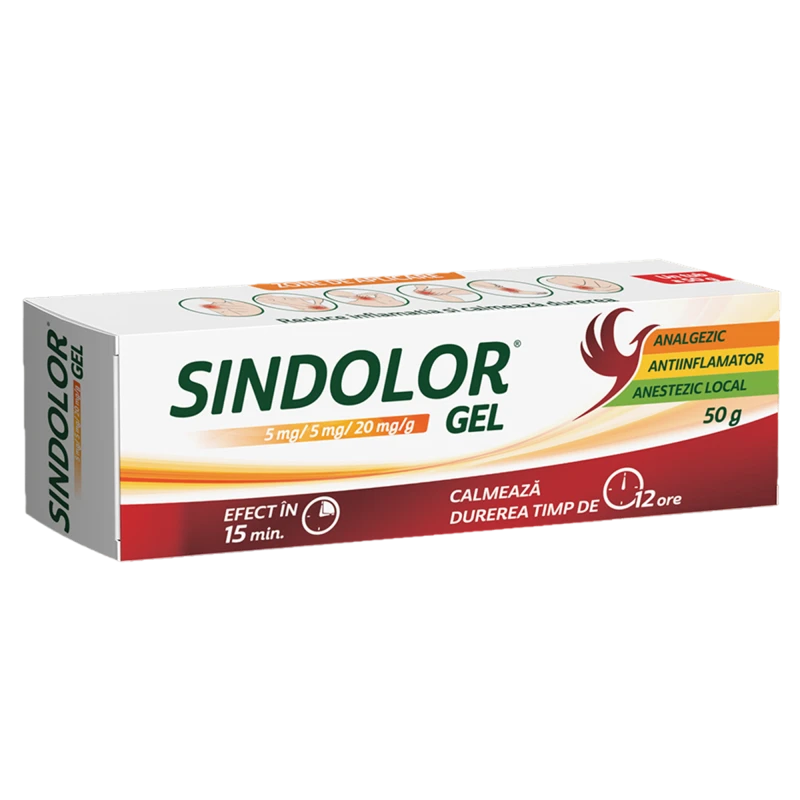 Sindolor 5 mg/5 mg/20 mg/g gel 5 mg/5 mg/20 mg / 50 g gel
