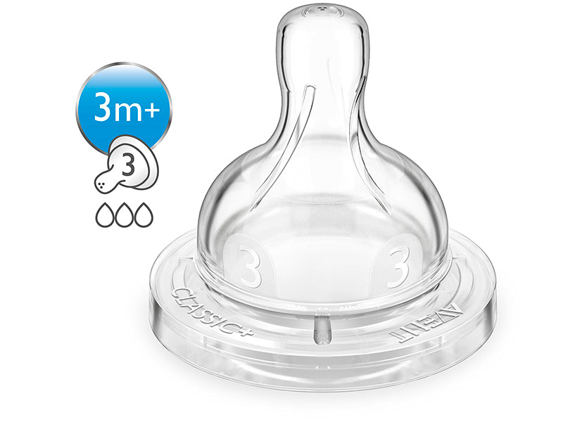 Philips Avent Natural Response Anti-Colic Tetina din silicon +3luni 2