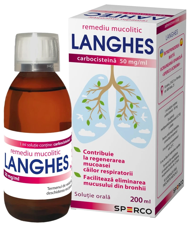 Langhes 50 mg/ml / 200 ml soluţie orală