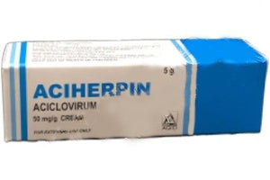 Aciherpin 50 mg/g / 5 g cremă
