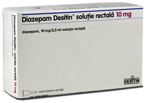 Diazepam Desitin 10 mg/2,5 ml soluţie rectală