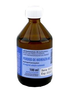Peroxid de hidrogen-MC 3% 30 mg/ml / 100 ml soluţie cutanată