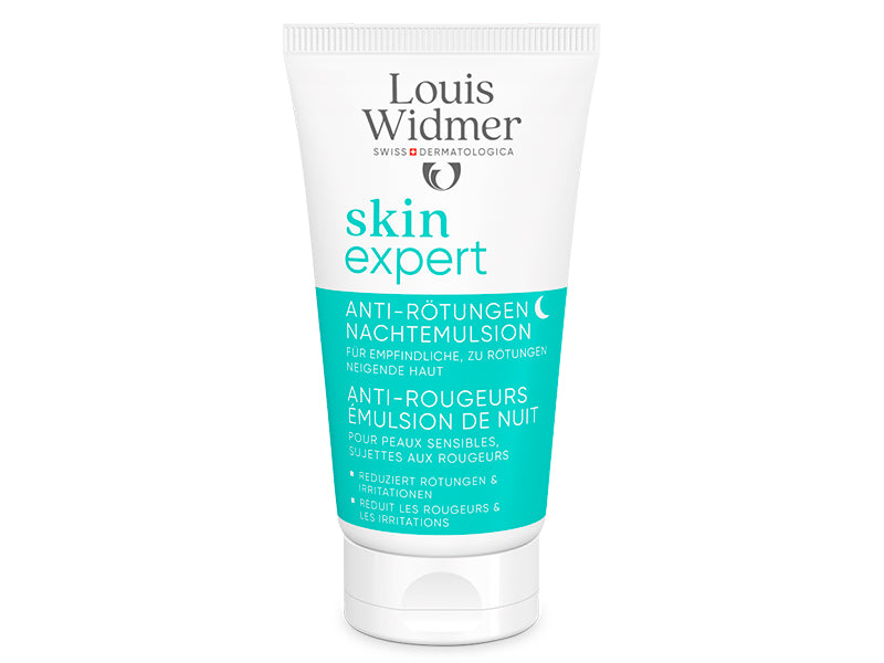 Louis Widmer Skinexpert Anti-Roseata emulsie de noapte 0% parfum 50m 50 ml
