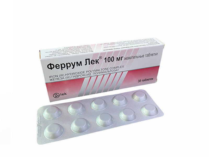 Ferrum Lek 100 mg comprimate masticabile