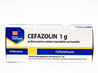 Cefazolin 1 g pulbere pentru soluţie injectabilă/perfuzabilă