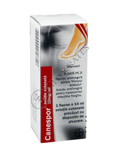 Canespor 10 mg/ml / 15 ml soluţie cutanată