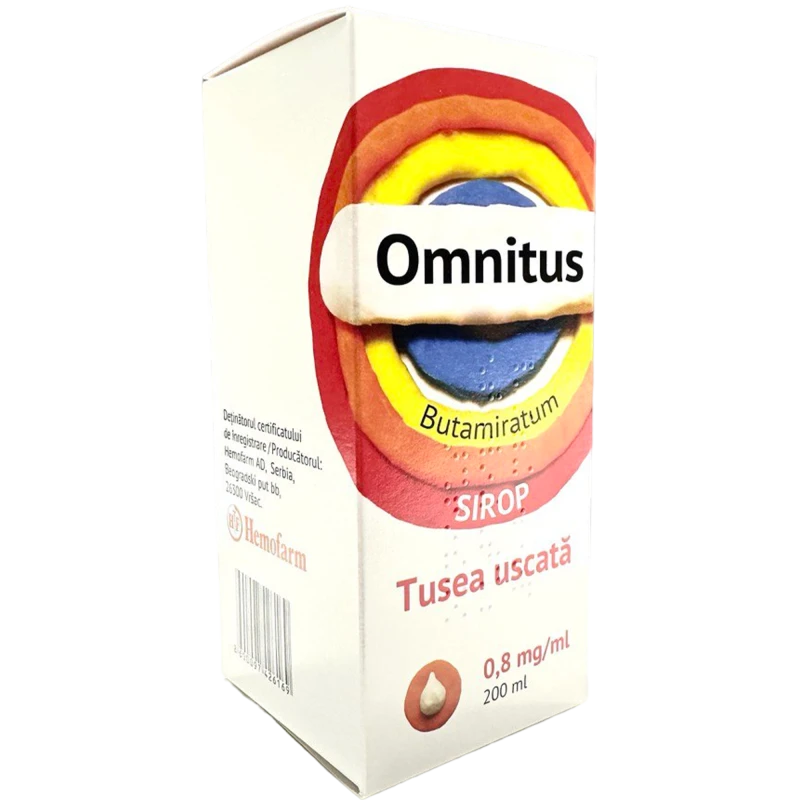 Omnitus 0,8 mg/ml / 200 ml sirop